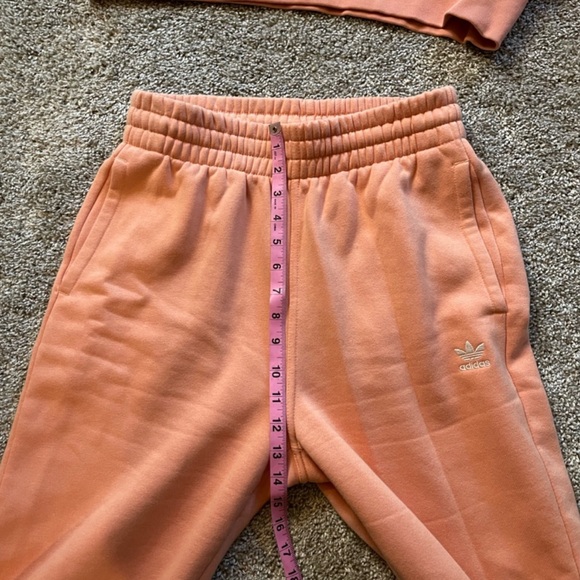 Adidas Adicolor Essentials Sweatsuit Matching Set Peach - Picture 8 of 16